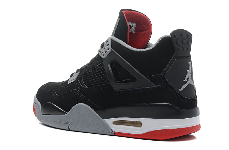 Air Jordan 4 Retro "Black/Red" фото № 2