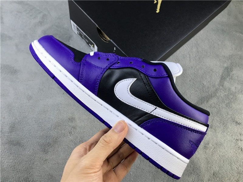 Air Jordan 1 Retro Low "Court/Purple Black" фото № 3