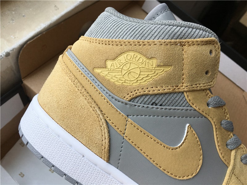 Air Jordan 1 Mid Mixed Textures "Yellow" фото № 9