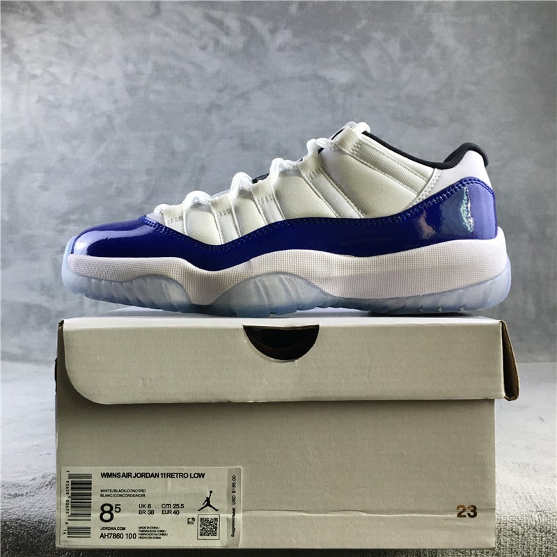 Air Jordan 11 Retro Low "White Concord" фото № 2