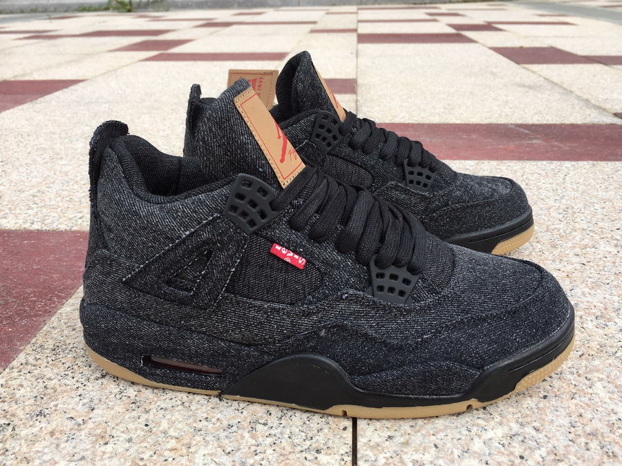 Levi"s x Air Jordan 4 "Black Denim" фото № 2