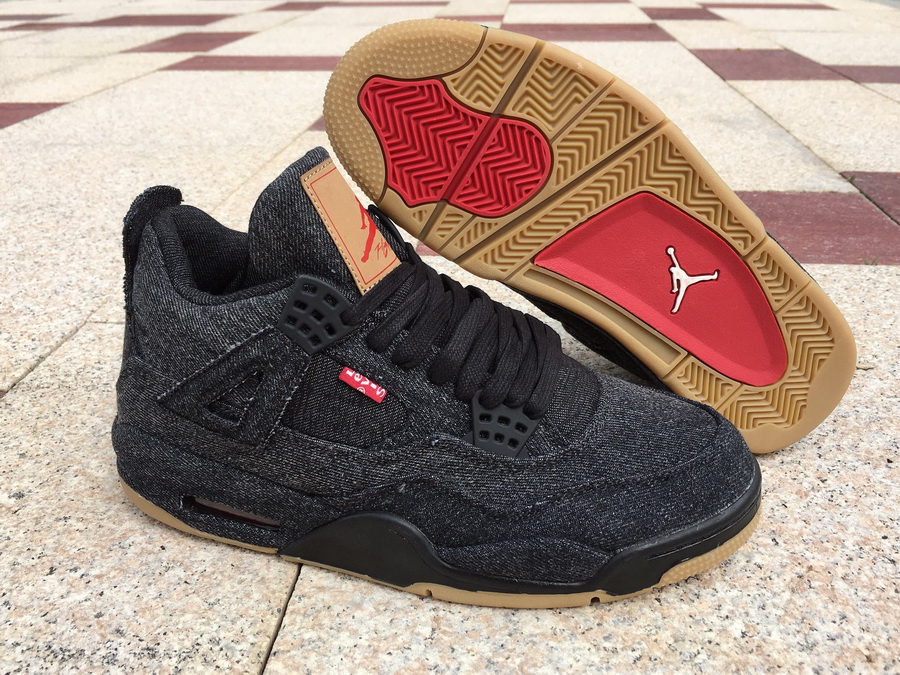 Levi"s x Air Jordan 4 "Black Denim" фото № 5