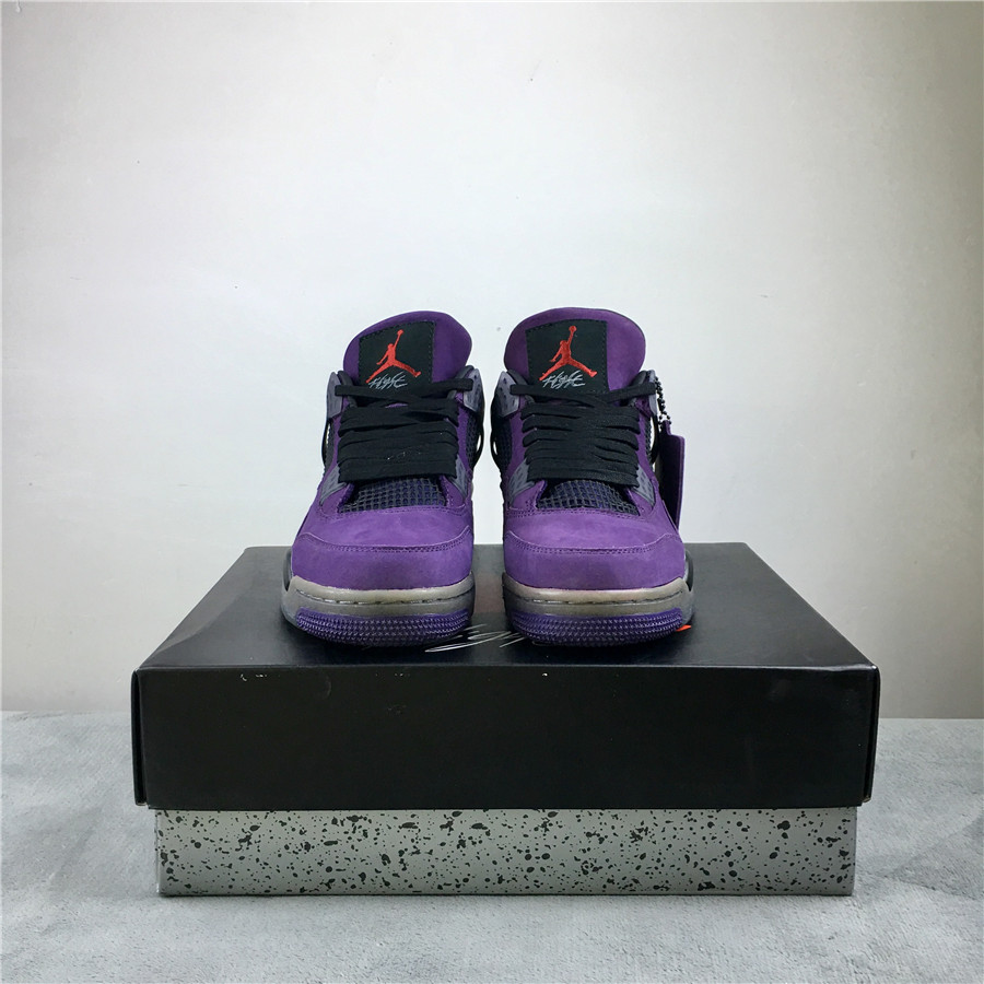 Travis Scott x Air Jordan 4 Retro "Purple Suede" фото № 3