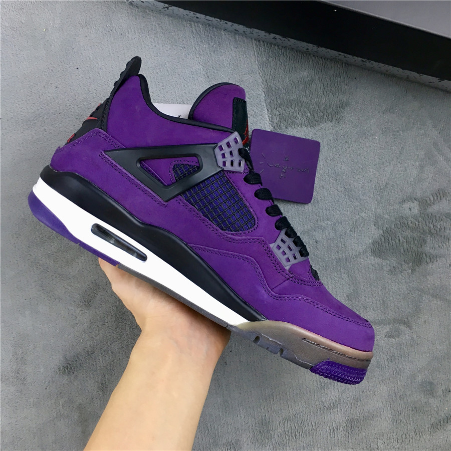 Travis Scott x Air Jordan 4 Retro "Purple Suede" фото № 4