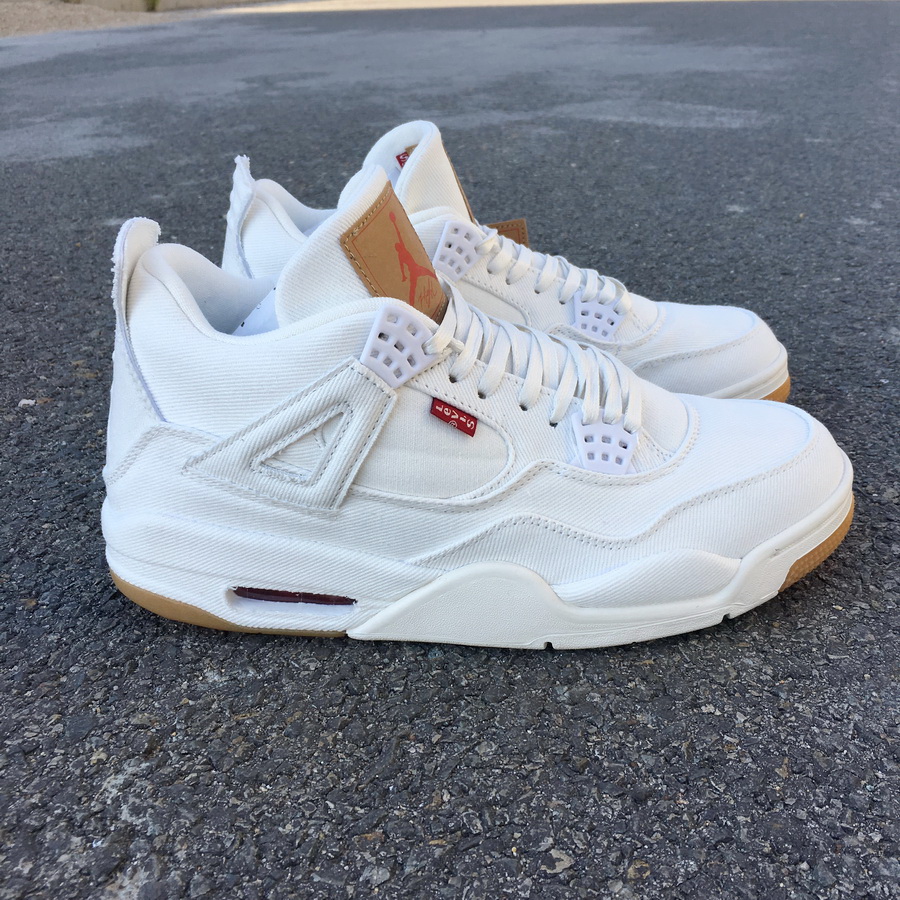 Levi's x Air Jordan 4 Retro NRG "White" фото № 2