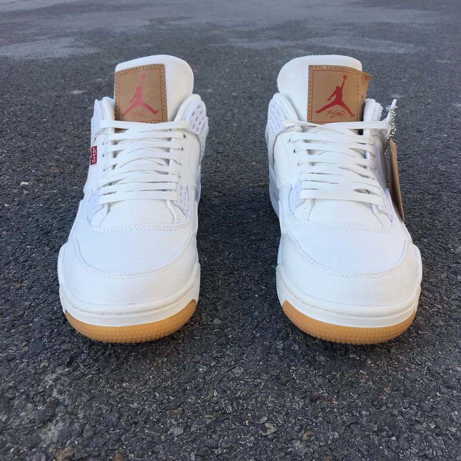 Levi's x Air Jordan 4 Retro NRG "White" фото № 3