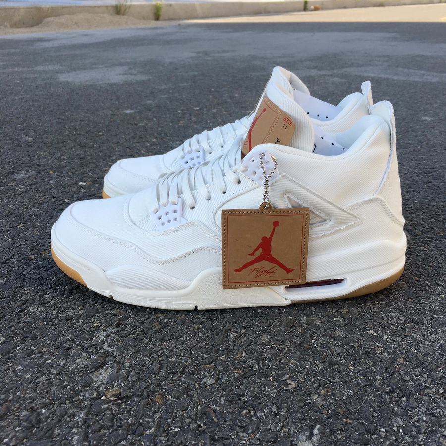Levi's x Air Jordan 4 Retro NRG "White" фото № 4