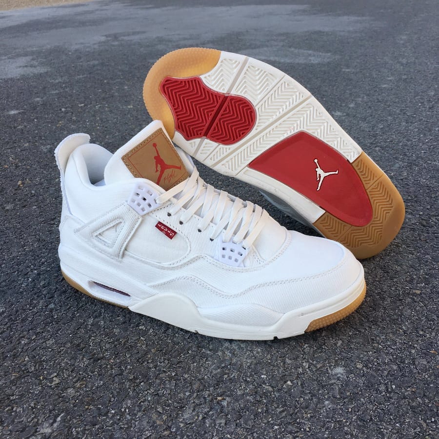Levi's x Air Jordan 4 Retro NRG "White" фото № 5