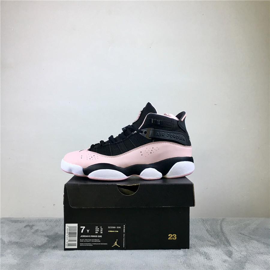 Air Jordan 6 Rings GS "Black Pink Foam" фото № 2