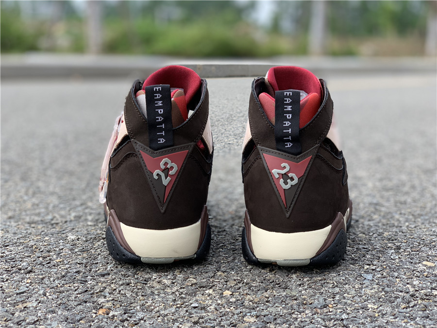 Patta x Air Jordan 7 OG SP "Mahogany Mink" фото № 6