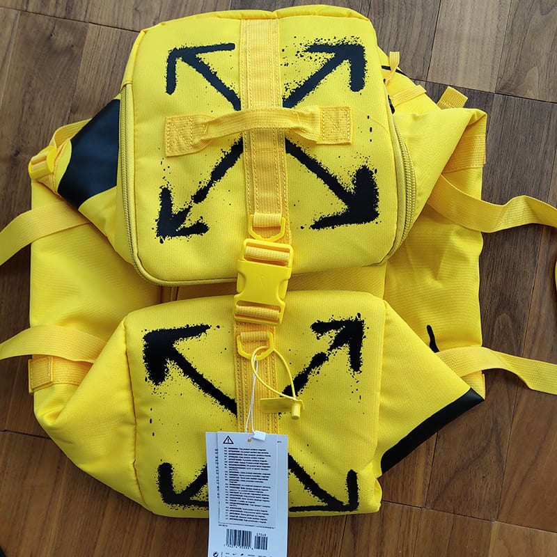Сумка NikeLab x OFF-WHITE U Nrg Ru Duff Shoulder Bag "Yellow" фото № 7