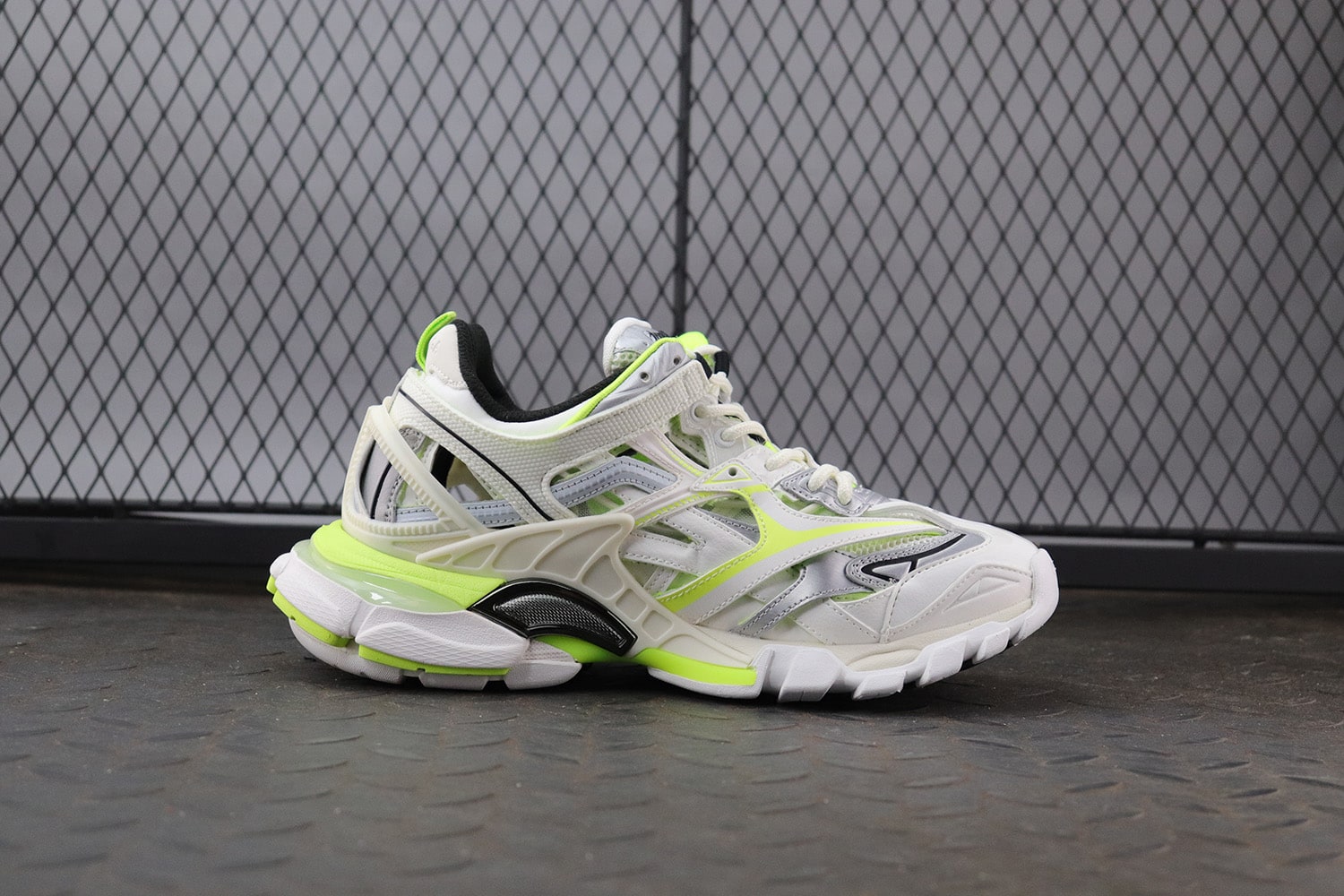 Balenciaga Track 2.0 "White/Lime line" фото № 3
