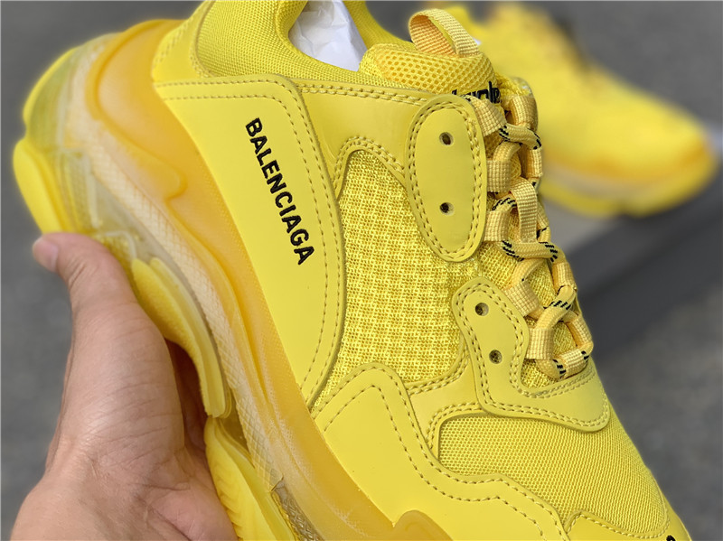 Balenciaga Triple S Clear Sole "Yellow" фото № 8