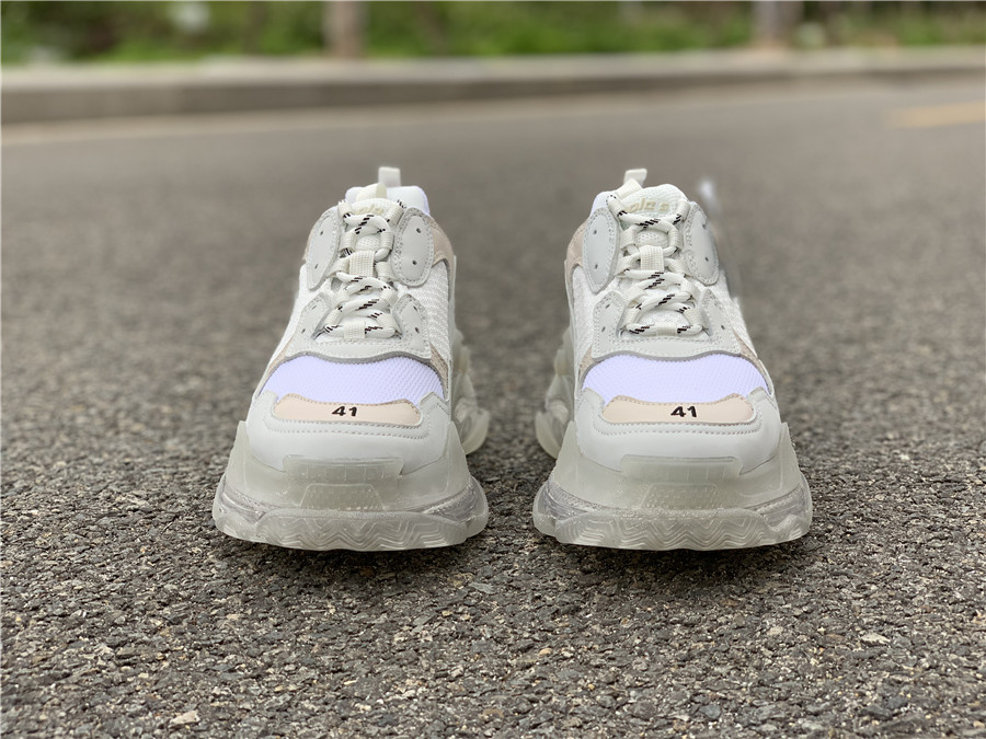 BALENCIAGA Triple S Clear Sole "White" фото № 3