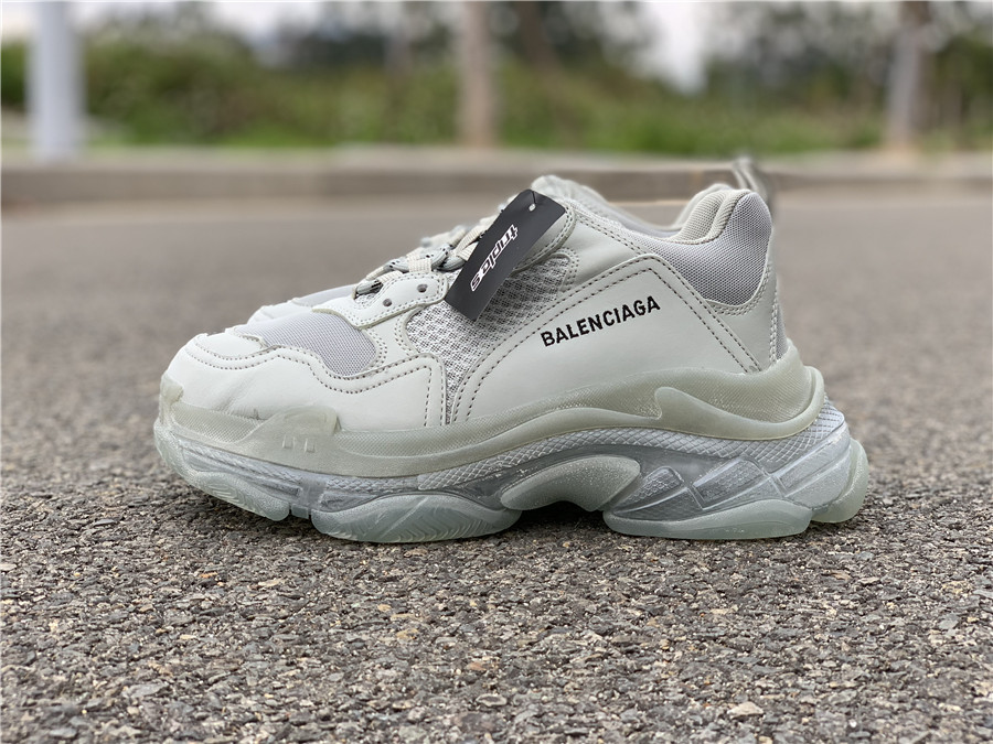BALENCIAGA Triple S Clear Sole "Gray" фото № 2