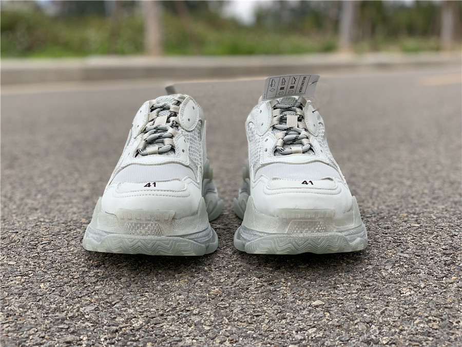 BALENCIAGA Triple S Clear Sole "Gray" фото № 3