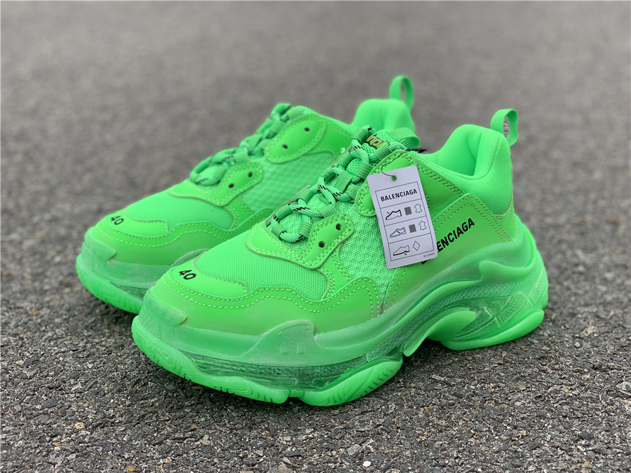BALENCIAGA TRIPLE S CLEAR SOLE "Green" фото № 5