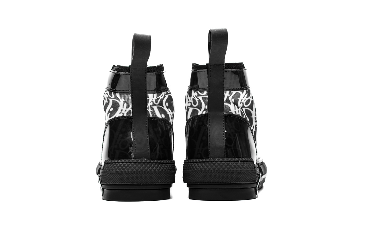 Dior B23 Oblique High Top Sneaker "Black" фото № 5