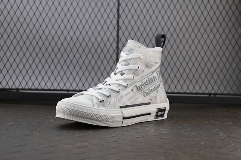Dior B23 High "Text White" фото № 5