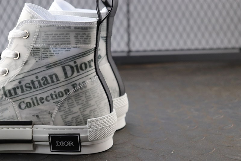 Dior B23 High "Text White" фото № 9