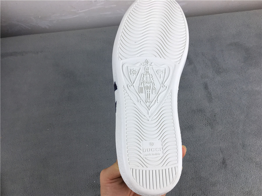 GUCCI Ace Embroidered Ny Yankees "White" фото № 7