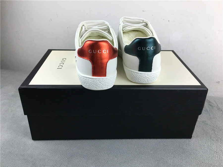 GUCCI Ace Embroidered Ny Yankees "White" фото № 9