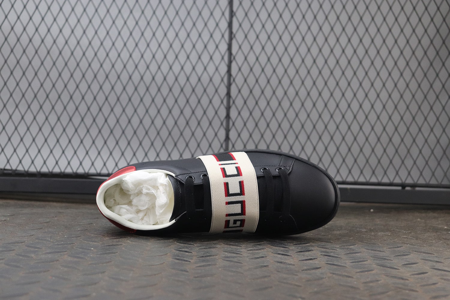 Gucci Ace "Black Logo" фото № 4