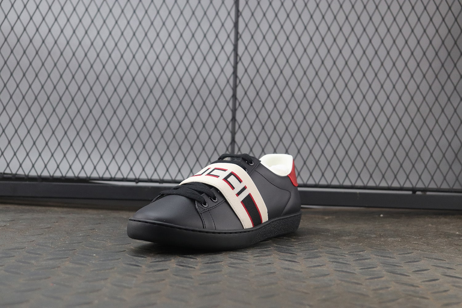 Gucci Ace "Black Logo" фото № 5