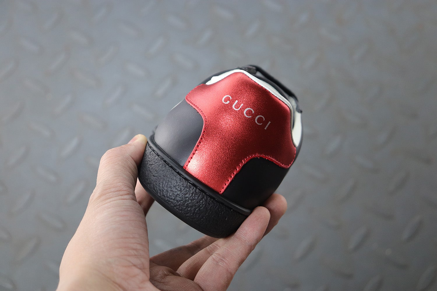 Gucci Ace "Black Logo" фото № 6