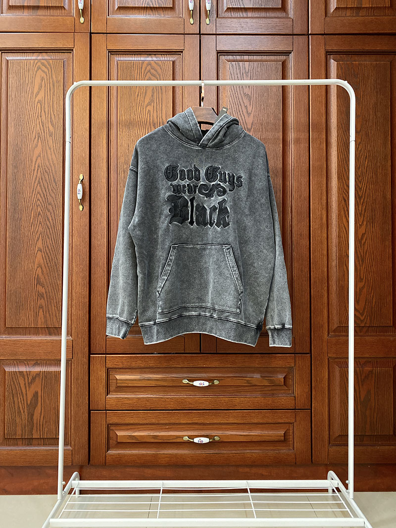 Худи Ami de coeur Good Guys mear black "Gray" фото № 2