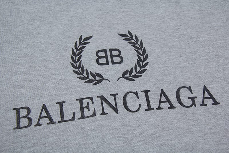 Худи Balenciaga BB "Grey" фото № 3