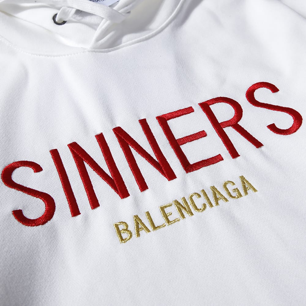 Худи Balenciaga Sinners "White" фото № 3