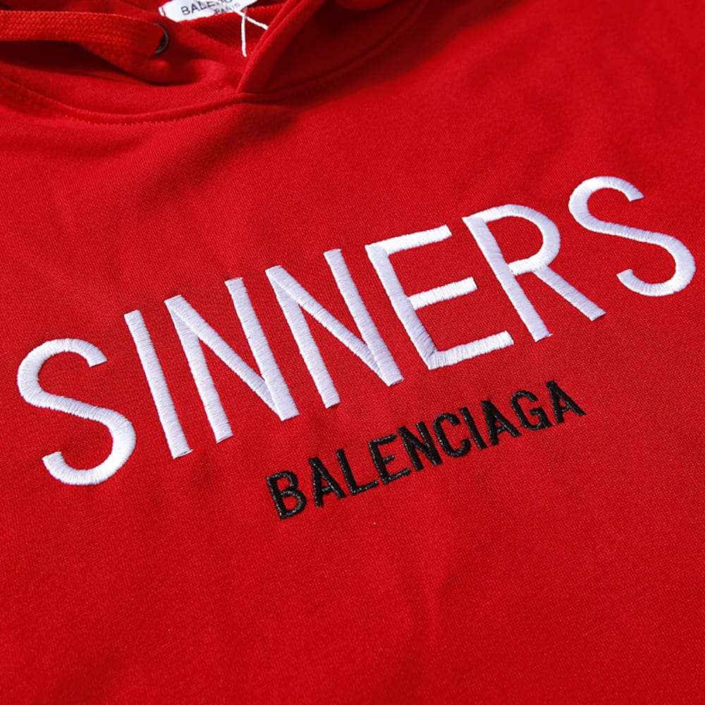 Худи Balenciaga Sinners "Red" фото № 3