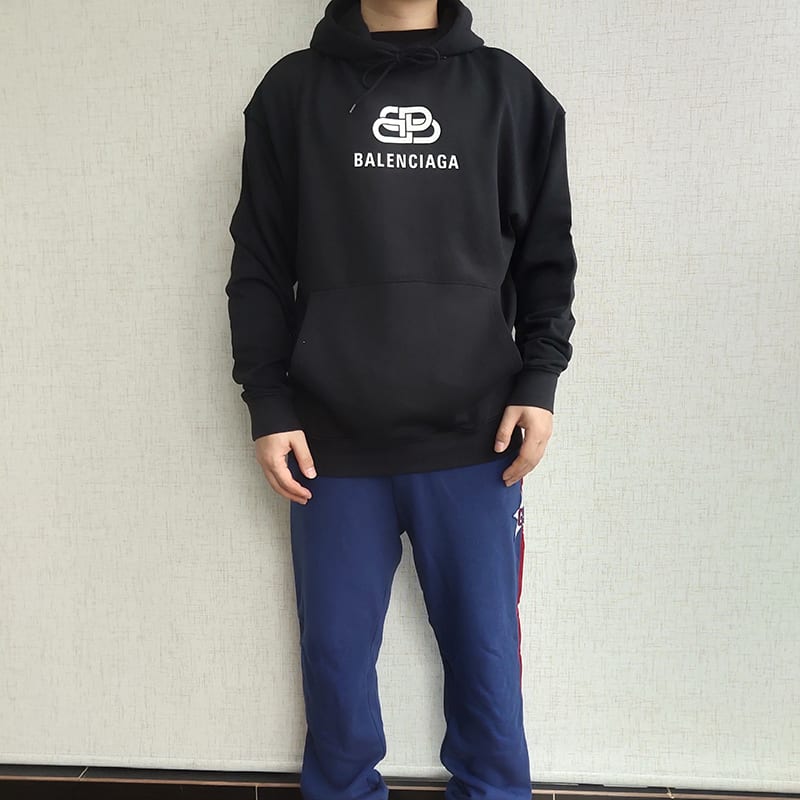 Худи Balenciaga Big Logo "Black" фото № 2