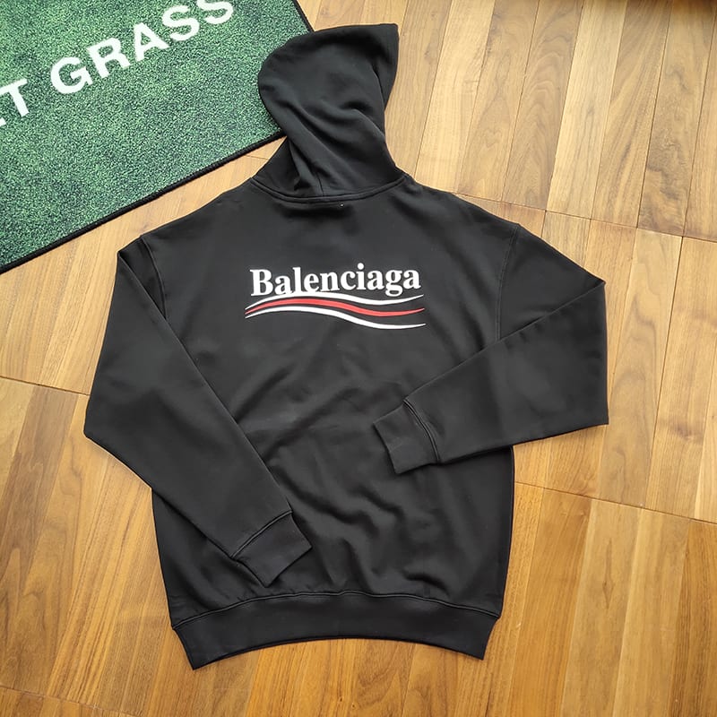 Худи Balenciaga Three Waves "Black" фото № 2