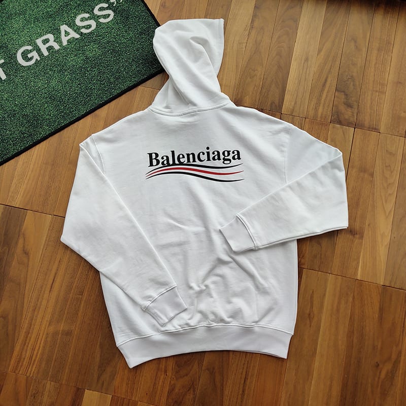 Худи Balenciaga Three Waves "White" фото № 5