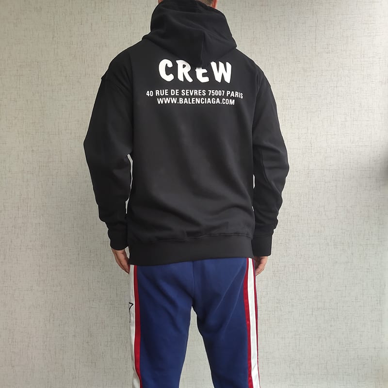 Худи Balenciaga Crew "Black" фото № 8