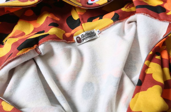 Худи Bape Camo Autumn Motive "Yellow/Orange" фото № 6