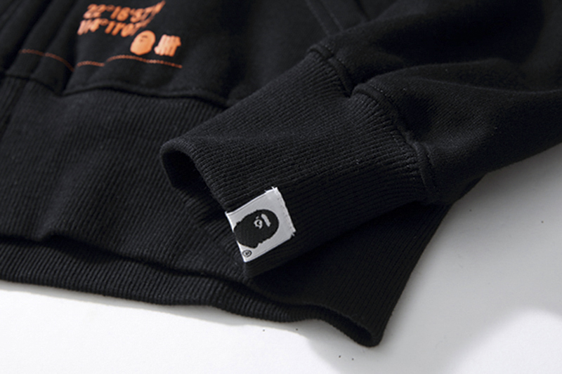 Худи Bape Star In Circle "Black/Orange" фото № 6