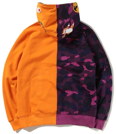 Худи Bape Abathing Ape "Violet/Orange" фото № 2