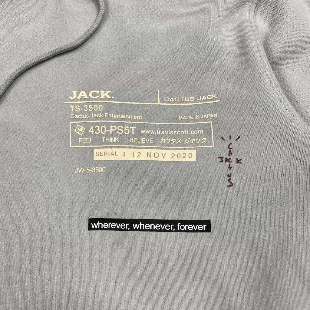 Худи Cactus Jack Wherever, Whenever, Forever "Gray" фото № 5