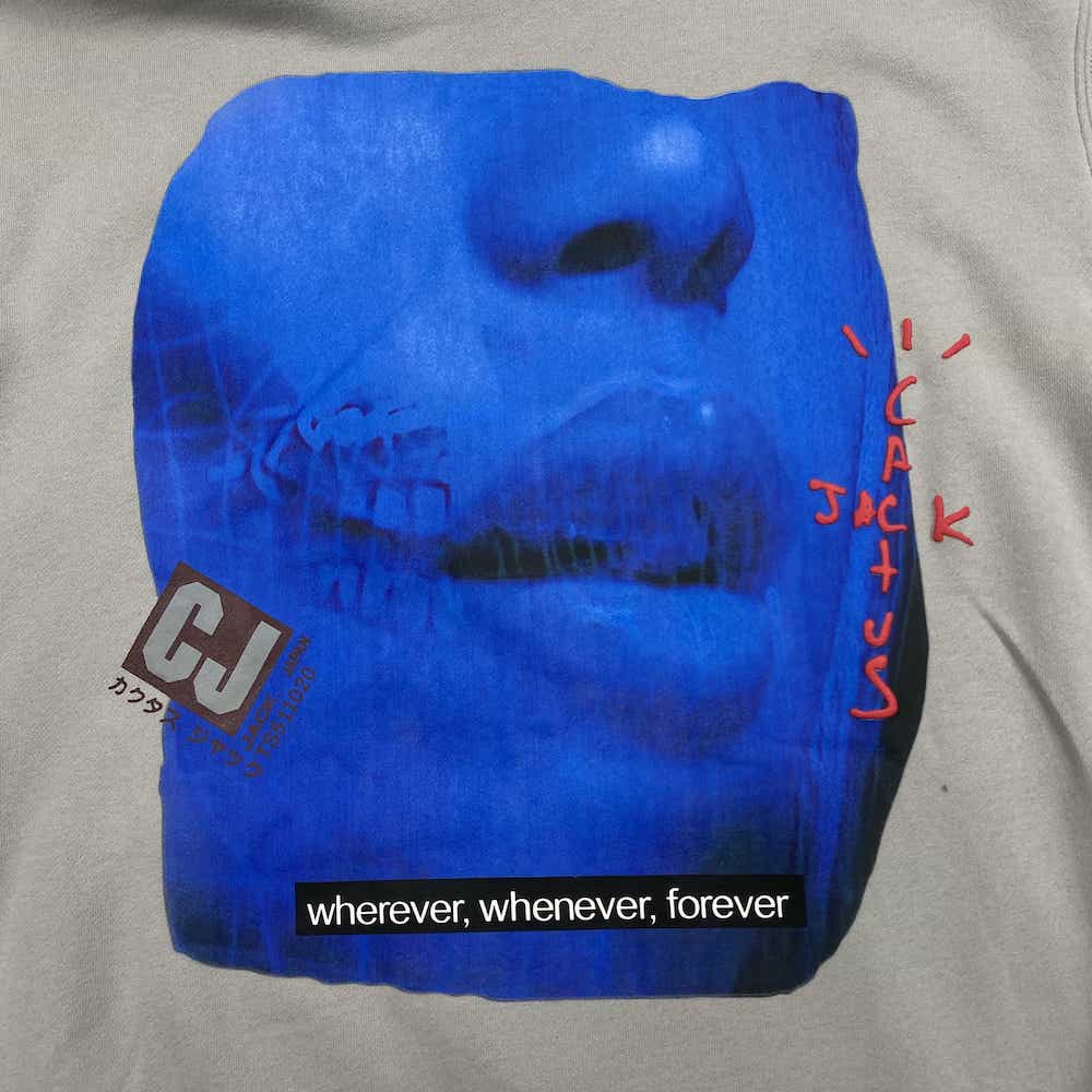 Худи Cactus Jack Wherever, Whenever, Forever "Gray" фото № 8