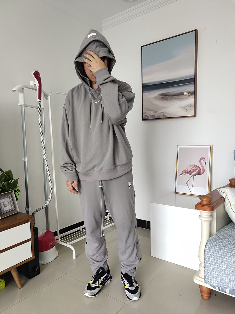 Худи Fear Of God Nike Logo "Grey" фото № 4