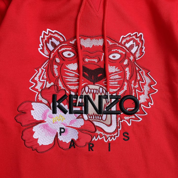 Худи Kenzo Tiger Paris Black Logo "Red" фото № 5