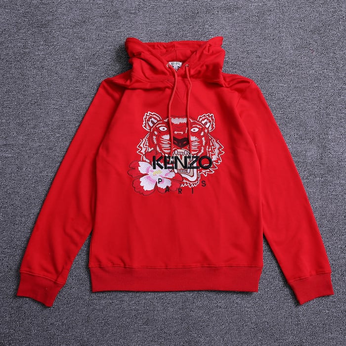 Худи Kenzo Tiger Paris Black Logo "Red" фото № 6
