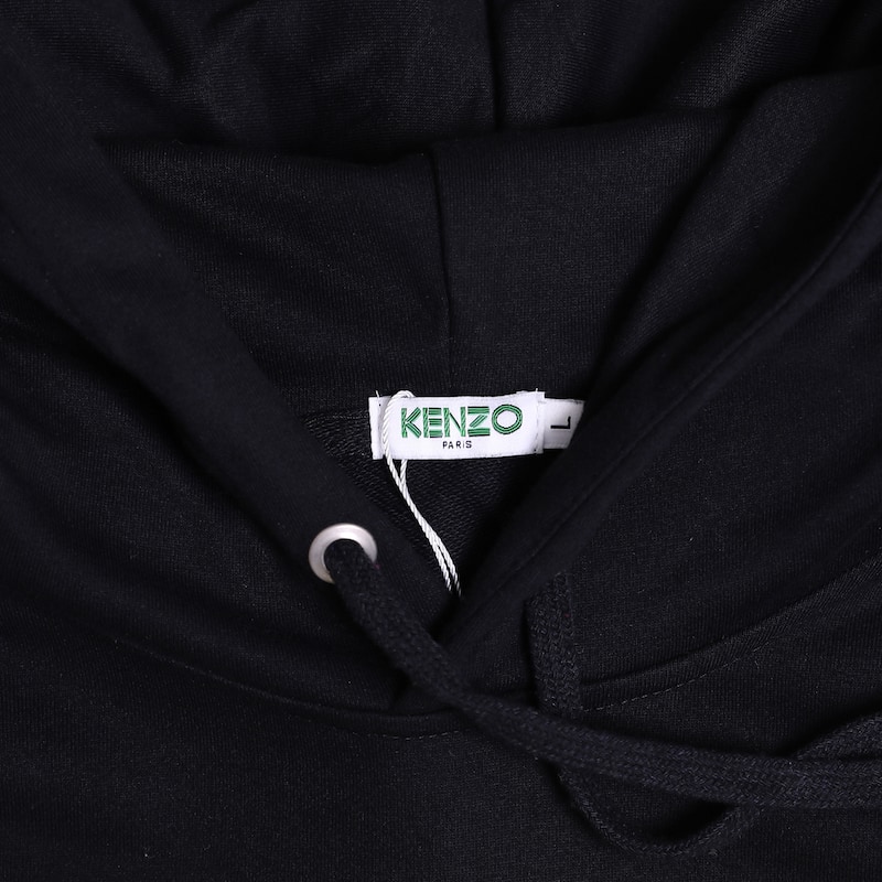 Худи Kenzo Tiger Paris Blue Logo Italics "Black" фото № 5