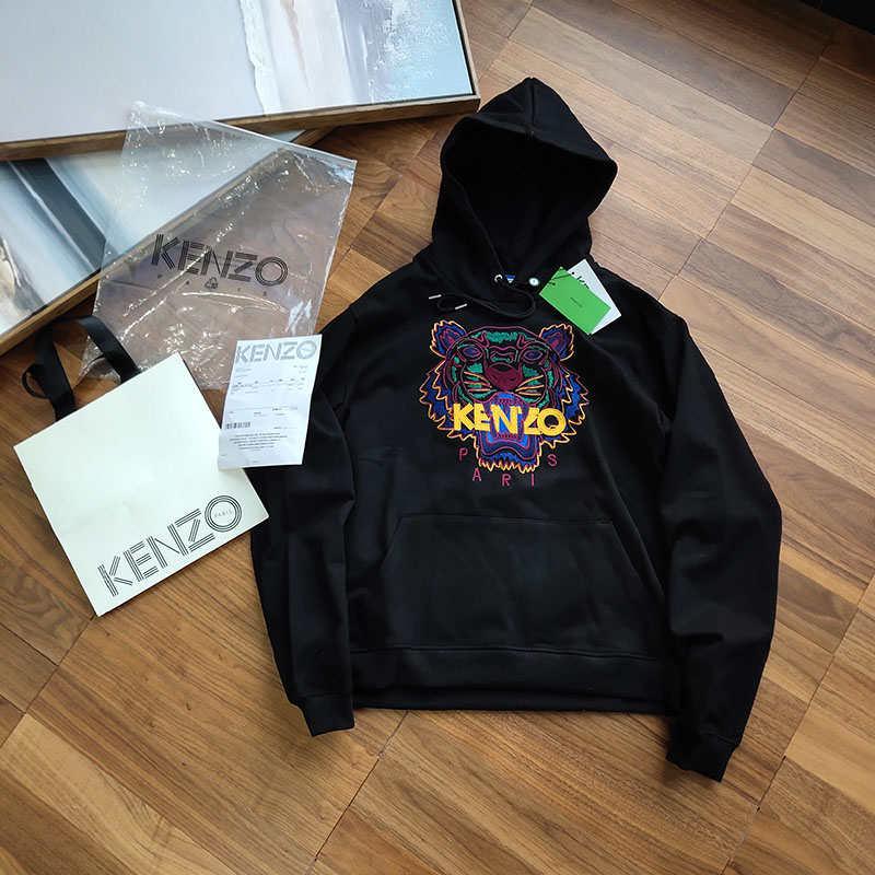 Худи Kenzo Tiger Paris Yellow Label "Black" фото № 2