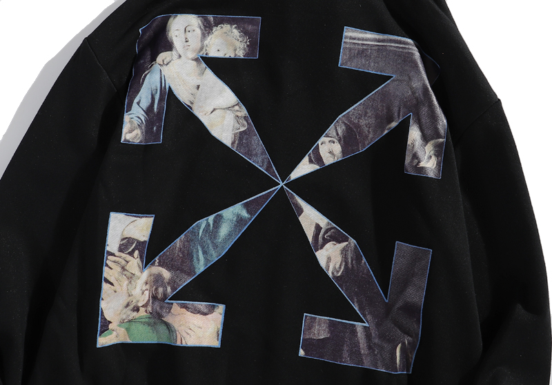 Худи Off White Religious Oil Painting "Black" фото № 7