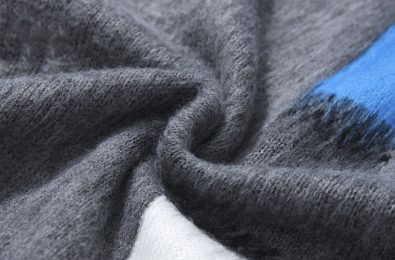 Худи из мохера Off White Style Street "Gray" фото № 8