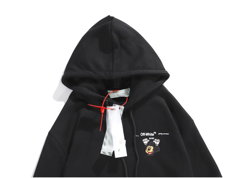 Худи Off White Mikey Mouse "Black" фото № 3